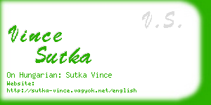 vince sutka business card